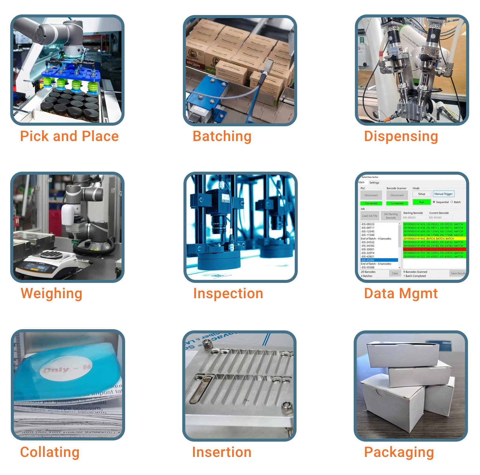 EIS Modular Robotic Work-cell